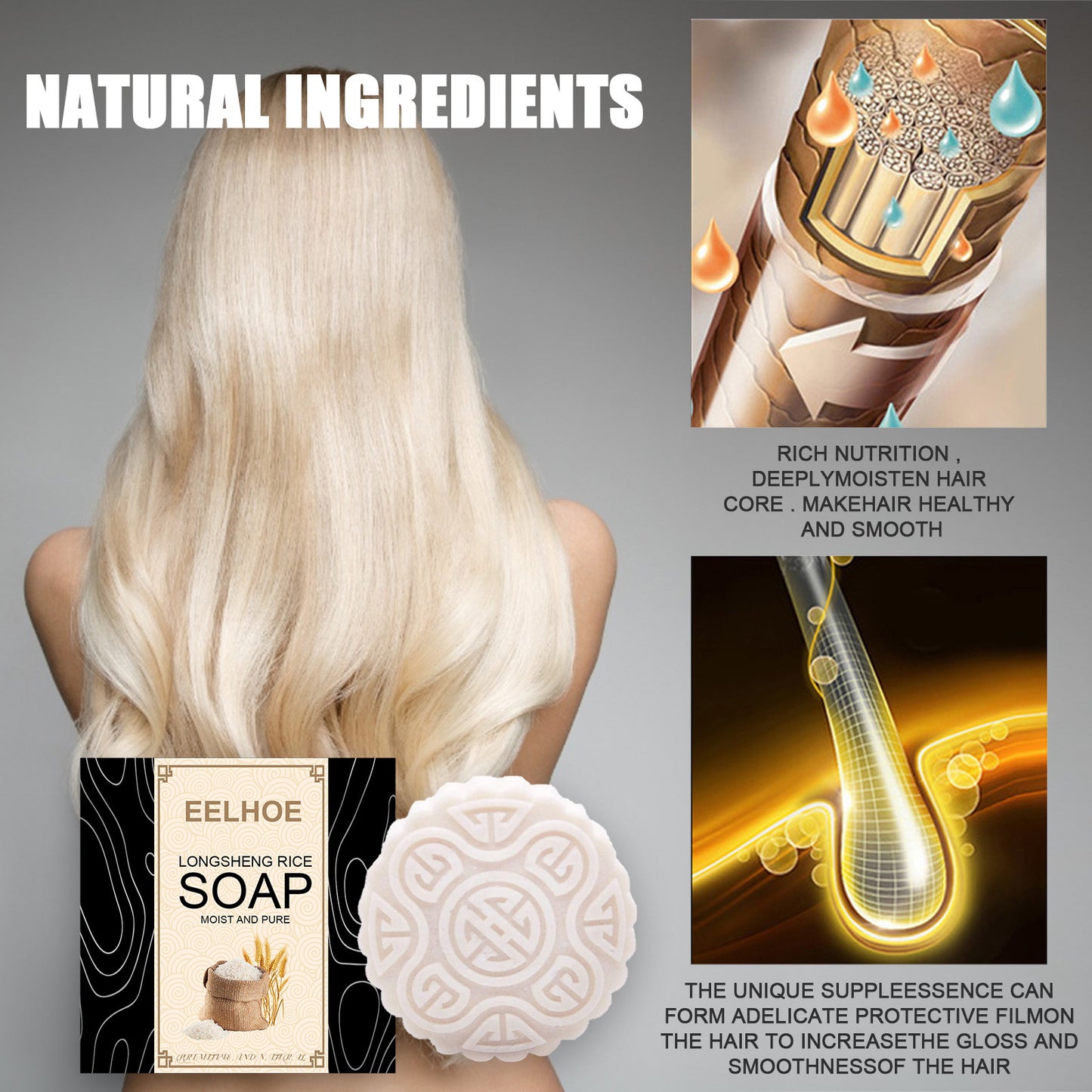 anti frizz hair shampoo bar