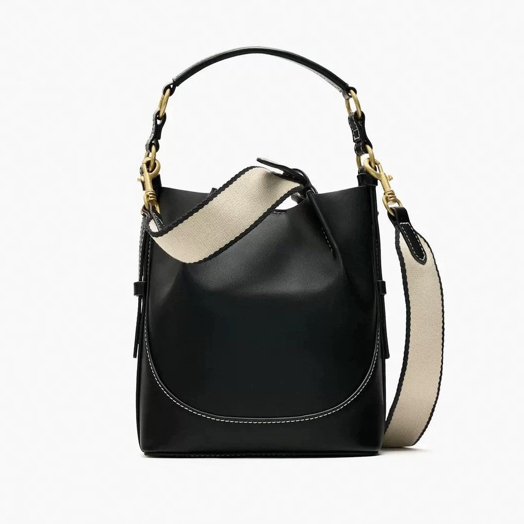 drawstring shoulder handbag