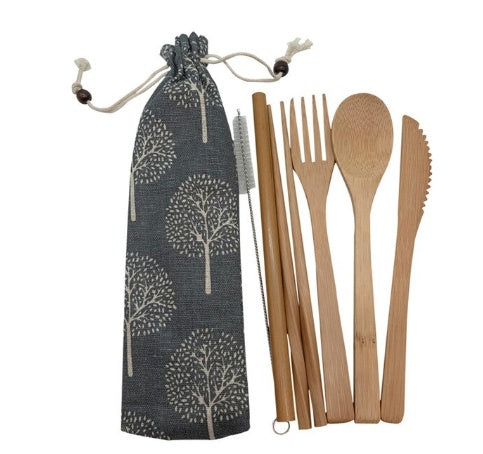portable bamboo utensils