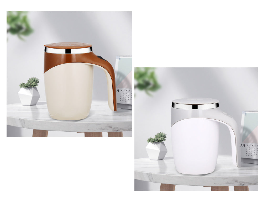 self stirring stainless steel mug