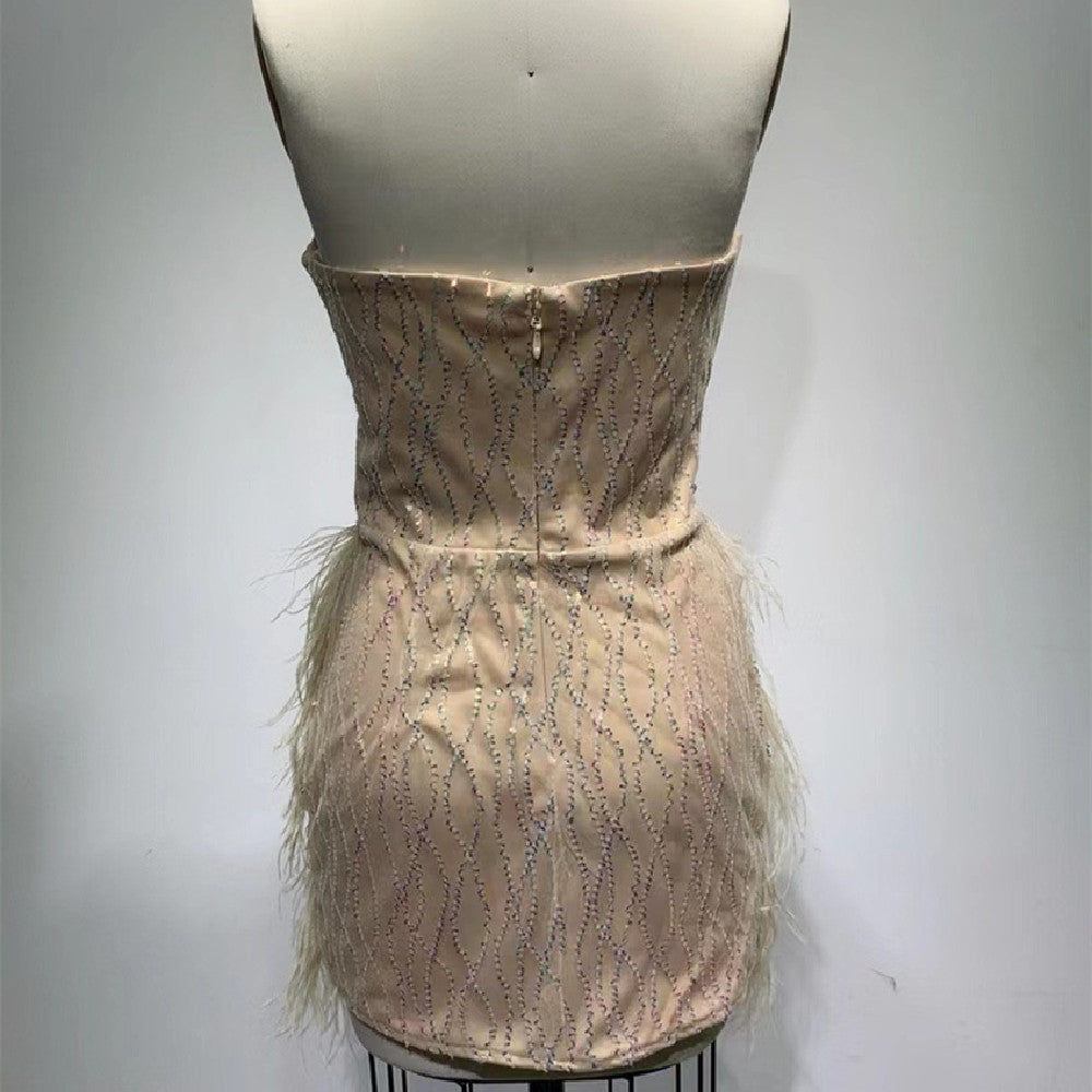 stage performance tassel outfit