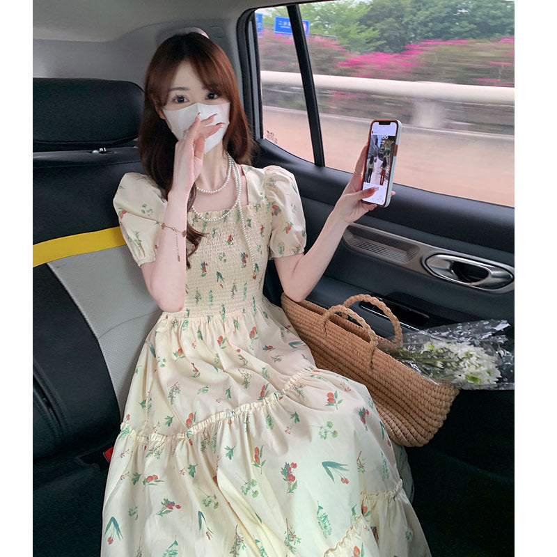 waist-tight cake skirt dress