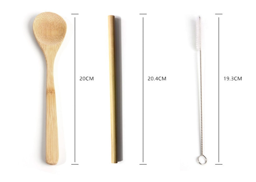 bamboo cutlery with pouch