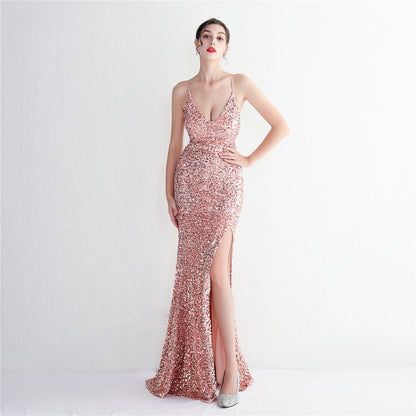 burgundy velvet evening gown