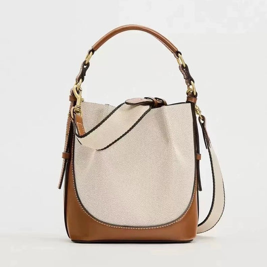 canvas bucket bag women