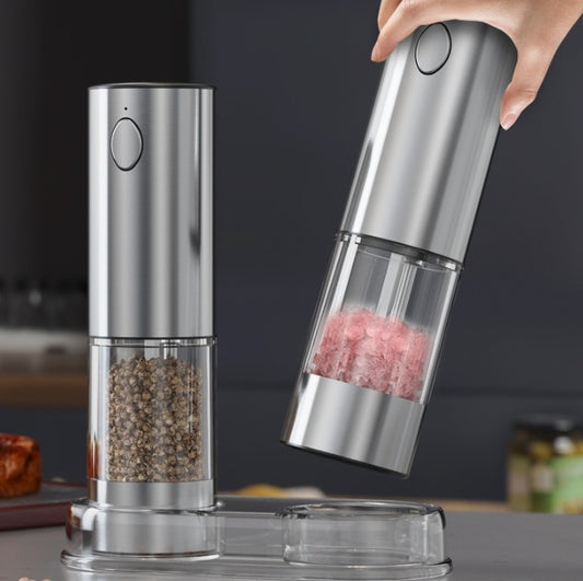 rechargeable salt and pepper grinder set