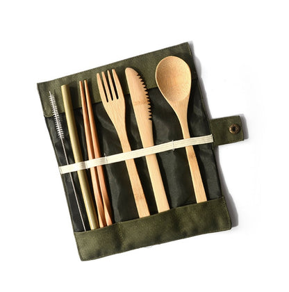 reusable bamboo chopsticks set
