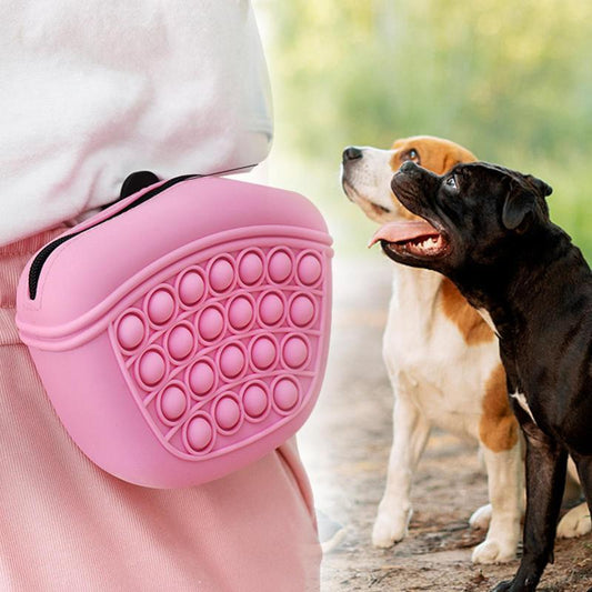 silicone dog treat pouch
