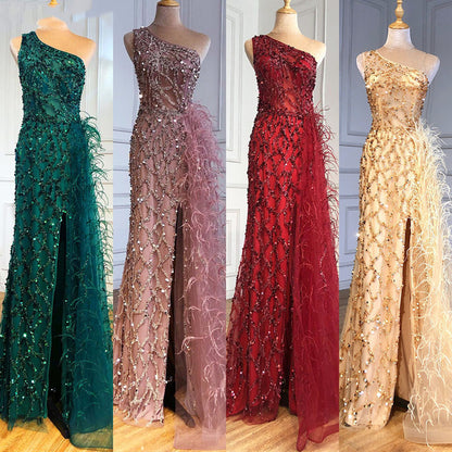 slim fit fishtail evening dress