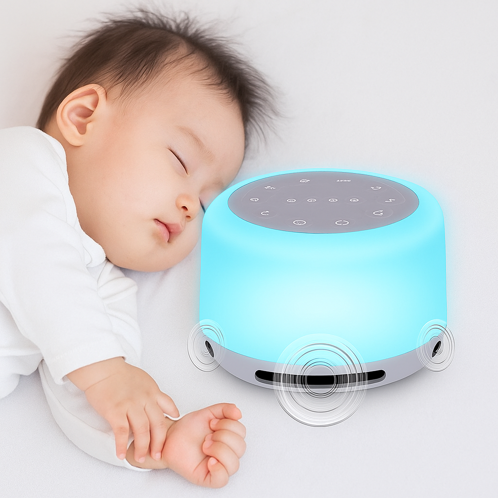 white noise machine with night light