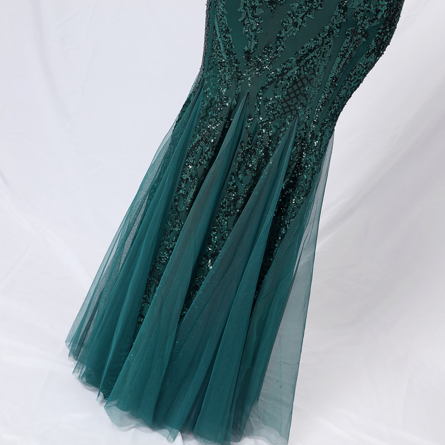 wine red evening gown