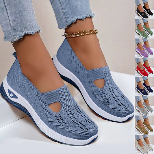 women’s mesh flats